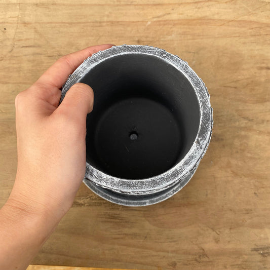 陶器鉢 エラ サークル01 ブラック Sサイズ